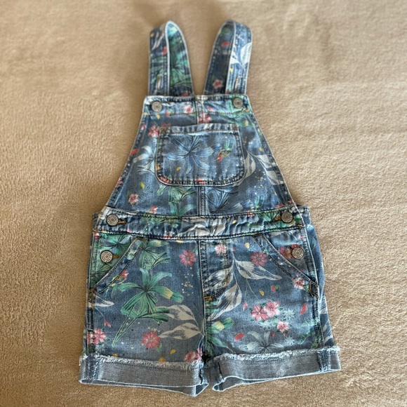 GAP Floral Toddler Jumpsuit Short - Size 2T - Picture 3 of 9